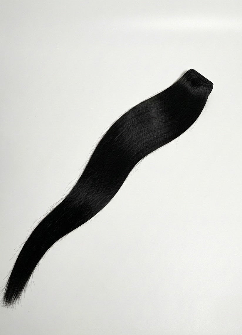 Straight silky raw hair bundle extensions Greenville SC