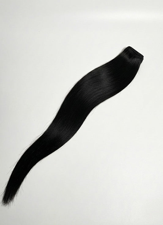 Straight silky raw hair bundle extensions Greenville SC