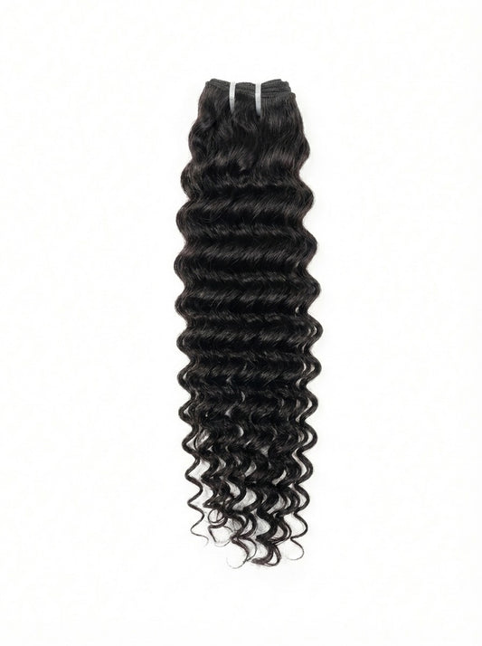 Deep wave curly raw hair bundle extensions Greenville SC